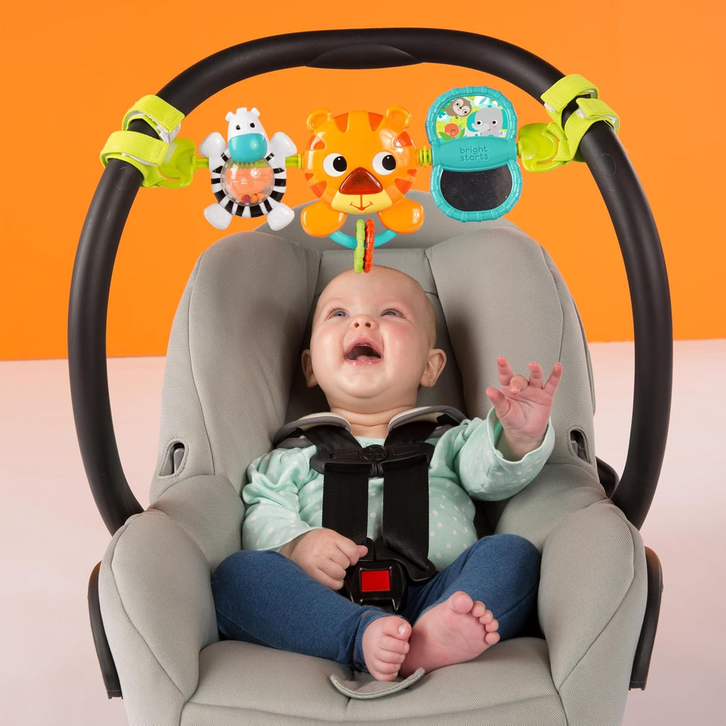 Take Along Musical Carrier Baby Activity Toy Bar, Hanging Car Seat Toy, 4 Fun Melodies, Fine Motor Skill Development
