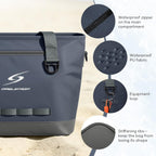 30 Can Insulated Cooler Bag, Leakproof Soft Ice Chest