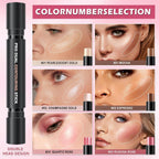 6 Colors Cream Contour Stick Makeup Kit,Makeup Contour Kit (Set A)