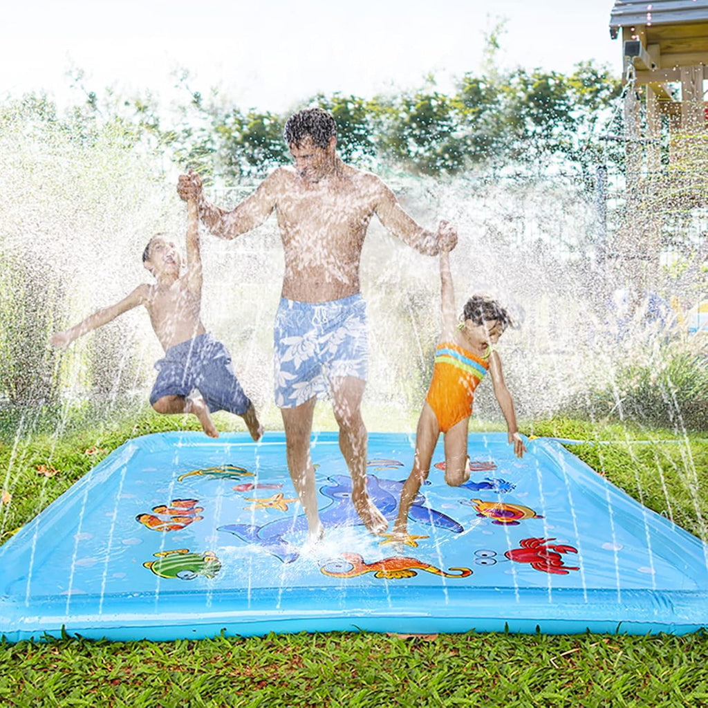 Splash Pad for Toddlers, Outdoor Sprinkler for Kids | 67" Summer Water Toys Baby Pool Fun Gifts for 3 4 5 6 7 8 9