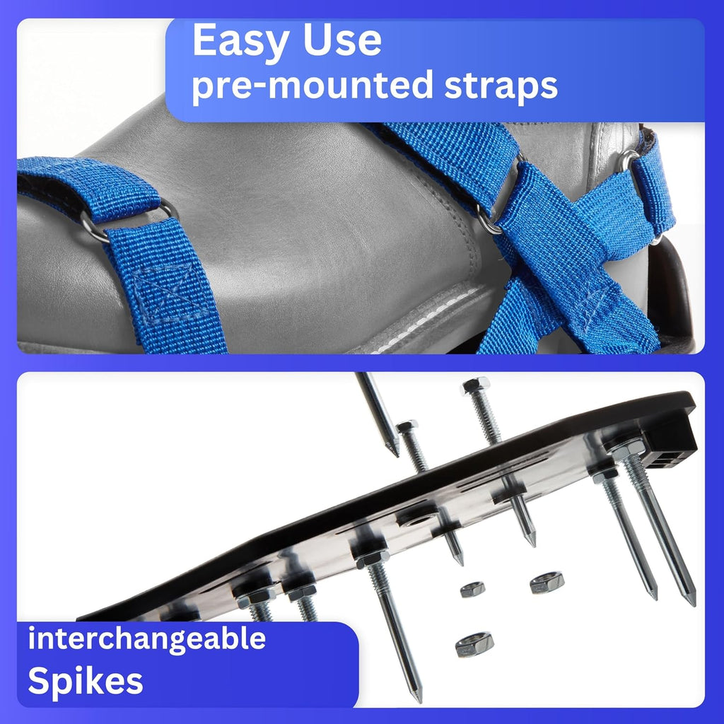 Lawn Aerator with Adjustable Straps - for Lawn Aeration or as Screed Shoes - Lawn Aerator Shoes as Perfect Aerator