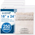 18" X 24" (250 Count) Self Seal Clear Poly Bags with Suffocation Warning