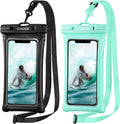 [Floatable] Floating Universal IPX8 Waterproof Phone Case 2 Pack-Up to 7.0",Adjustable Lanyard Phone Pouch,Cellphone