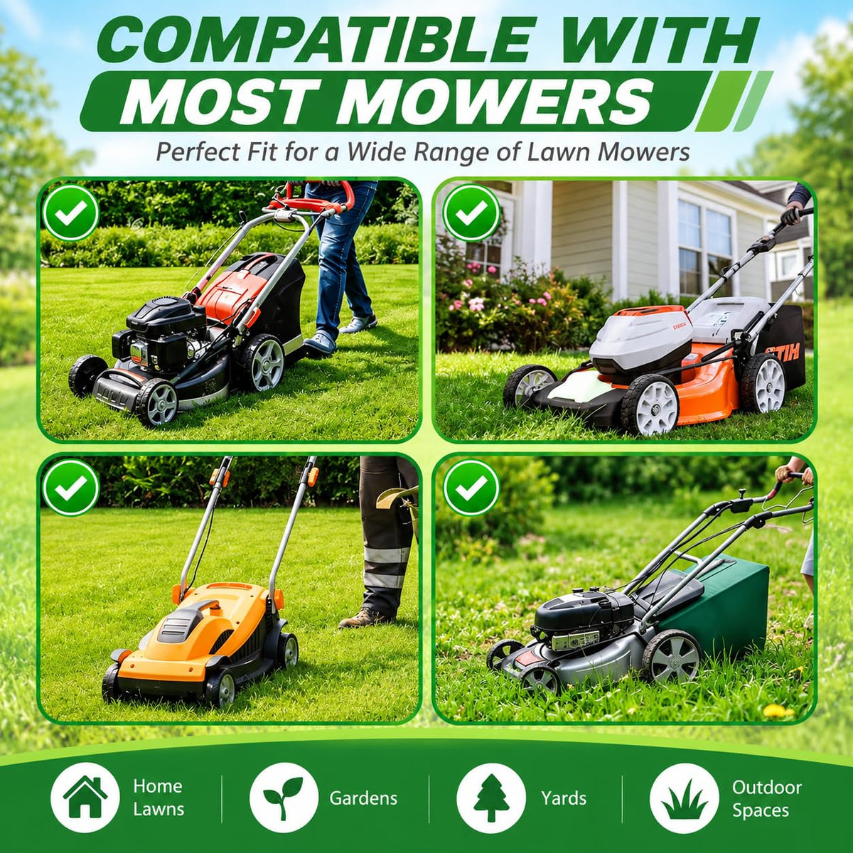 1/2 x 151-1/4 Mower Belt, Reinforced Deck Replacement