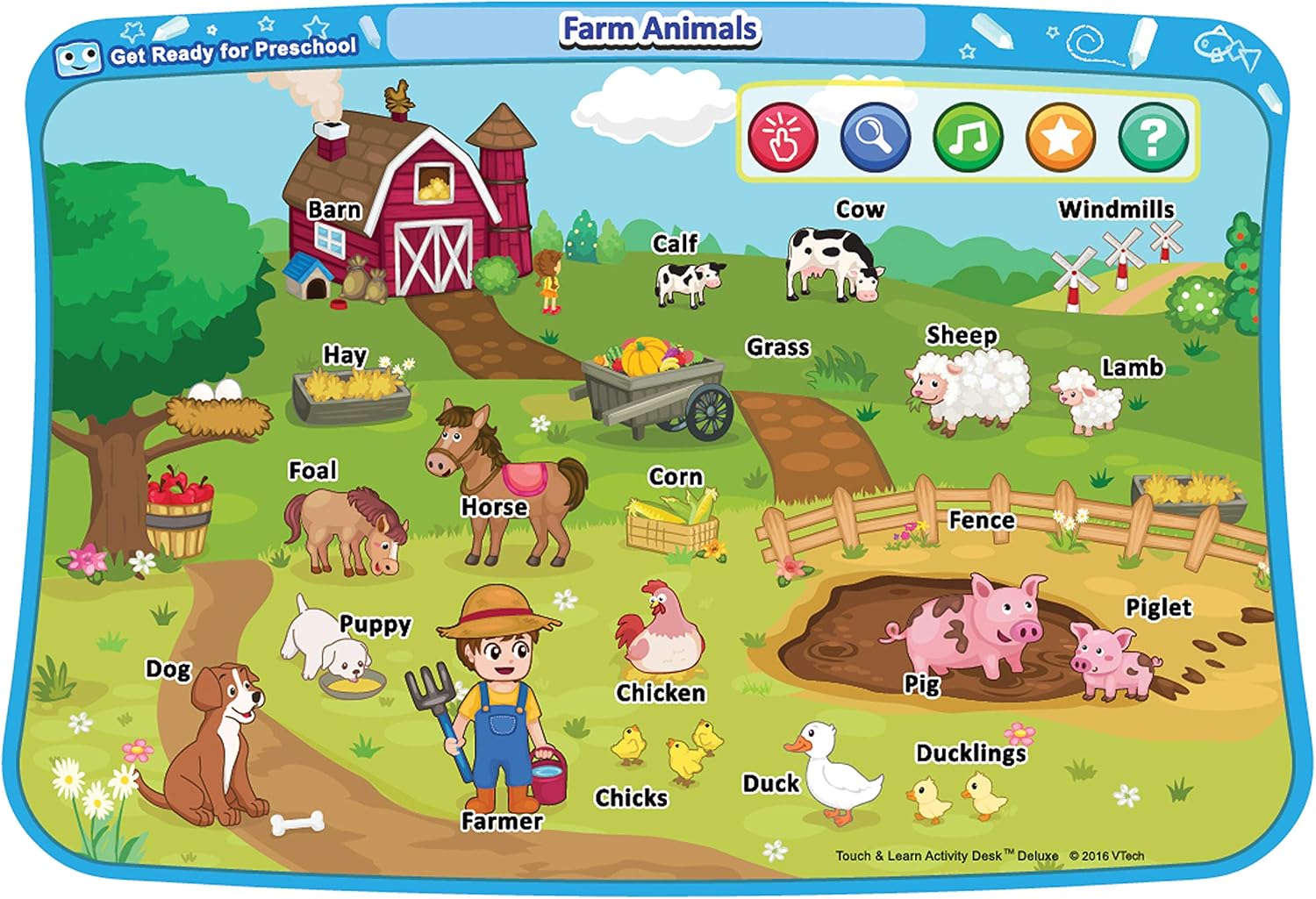 Touch and Learn Activity Desk Deluxe Expansion Pack for Preschoolers