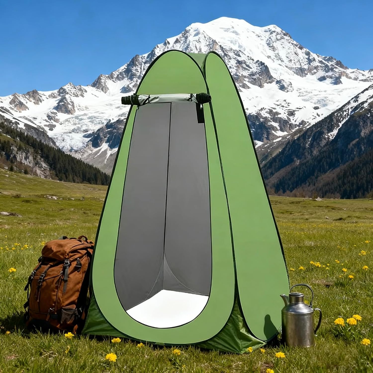 Portable Privacy Changing Tent, Army Green, 72 x 36 x 39 inches, UV Resistant, Water Repellent, Fiberglass Frame