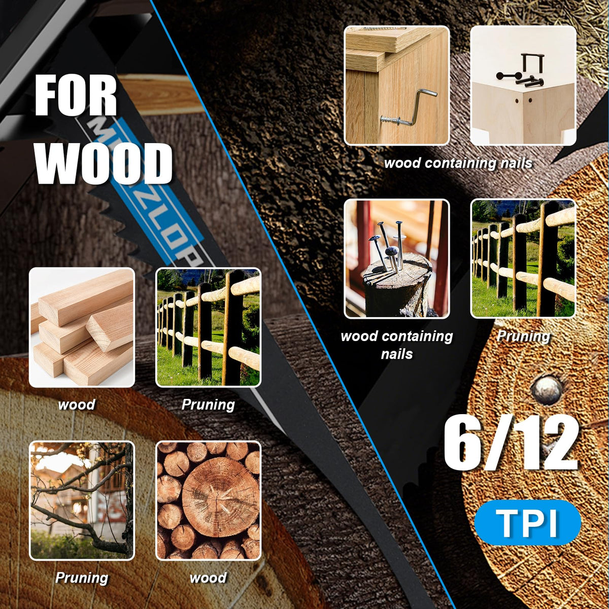 MUOZLOP 35 Pack Reciprocating Saw Blades Set