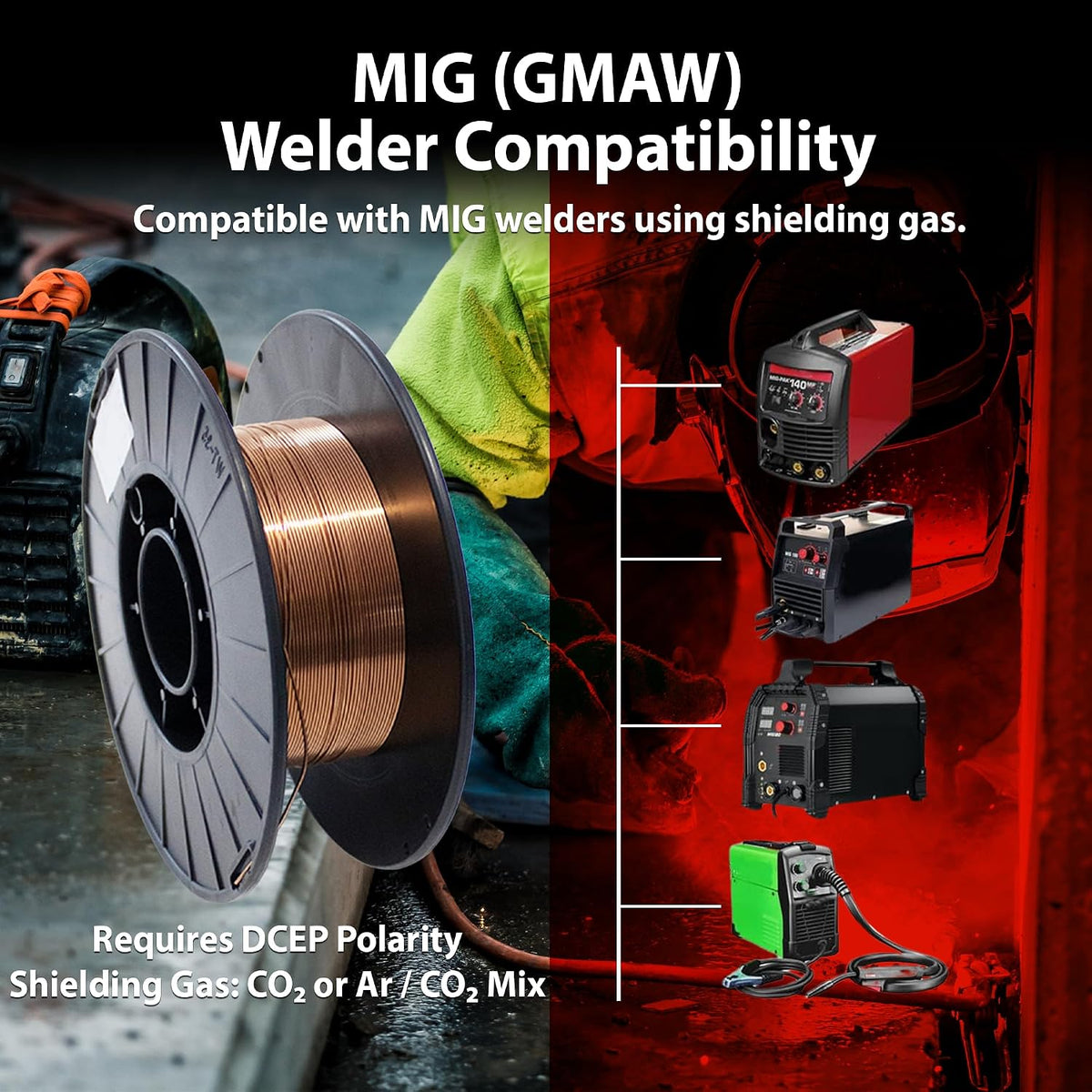 ER70S-6 Solid MIG Welding Wire – .035” – 11 lb Spool