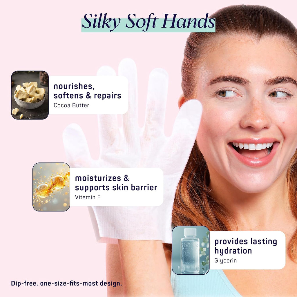 10 Piece Korean Face Mask & Moisturizing Hand Gloves Set | Foot Mask Socks for Dry Cracked Hands & Feet | Korean