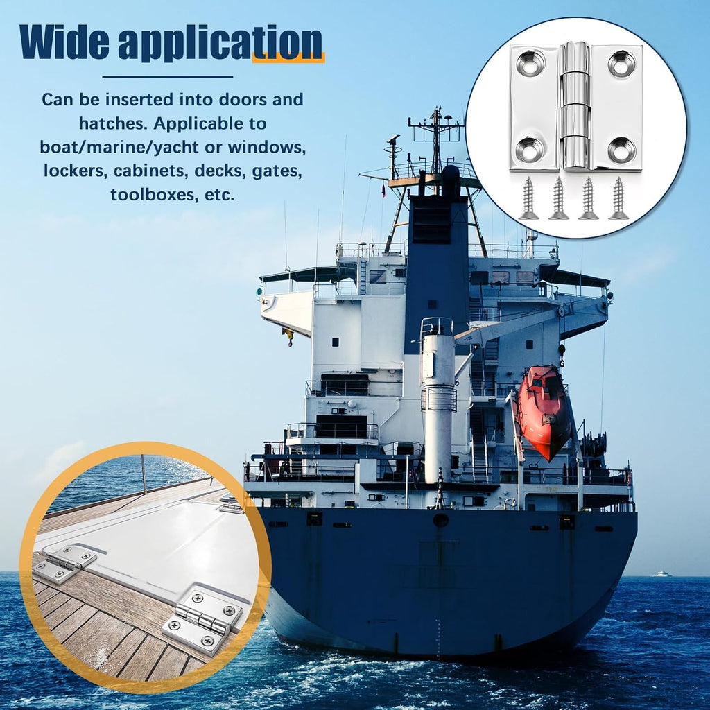 BBTO 6 Pack 316 Stainless Steel Hinges Marine Grade
