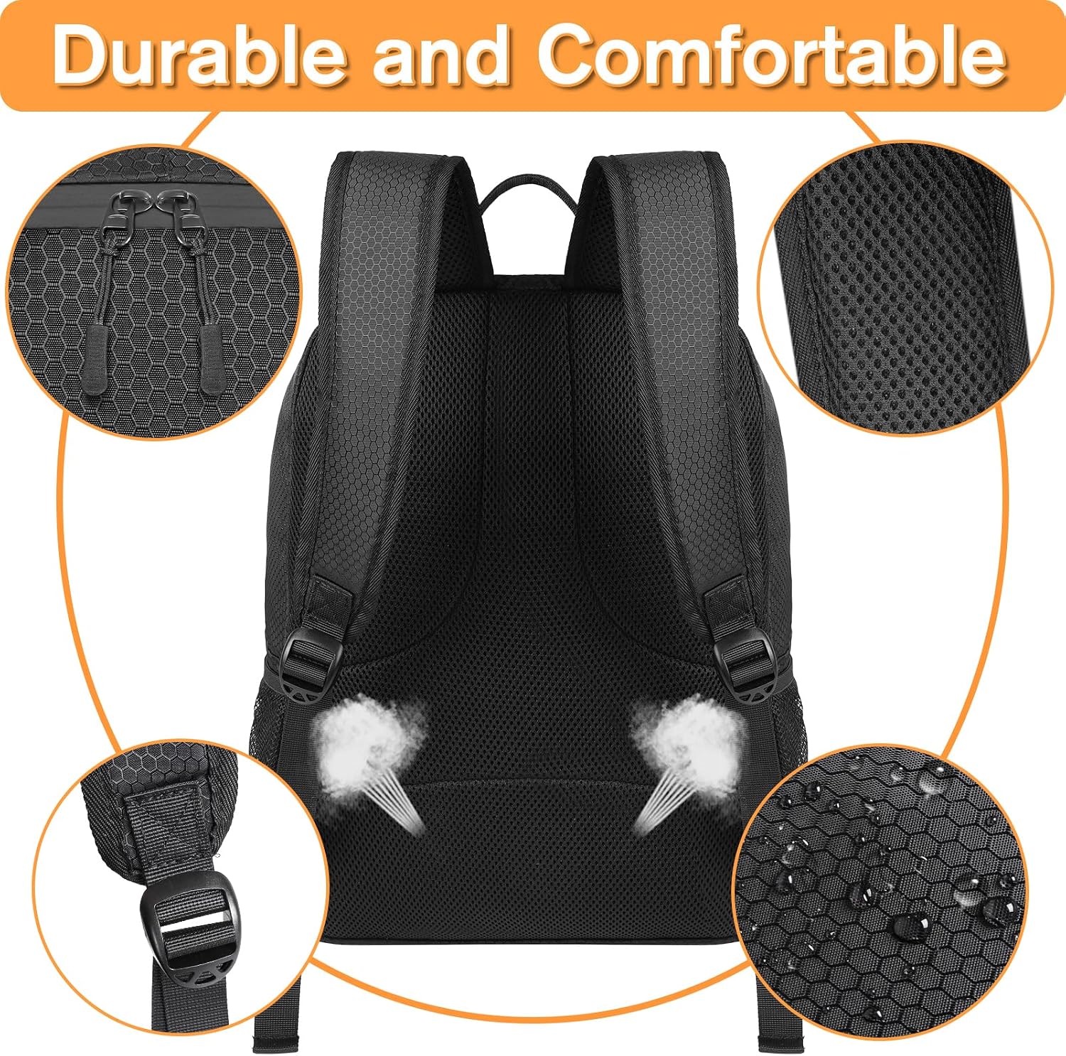 Soccer Backpack, Soccer Bag with Ball Holder and Shoe Compartment | Water Resistant Sport Equipment Bags Fit