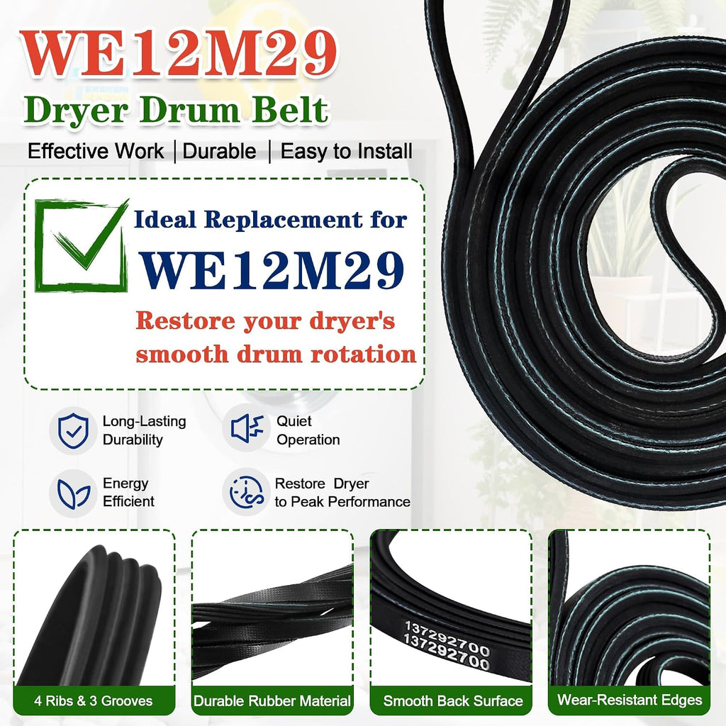 GTDP200EF1WS GTD65GBSJ3WS Dryer Belt Fit for GE GTDP490ED3WS GTD48GASW0WB