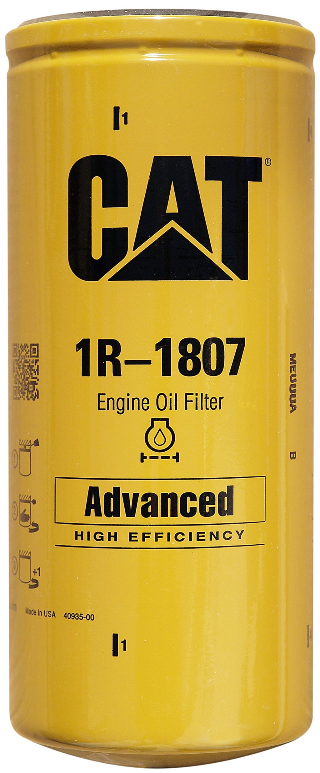 Caterpillar 1R1807 1R-1807 Engine Oil Filter Advanced High Efficiency Multipack (Pack of 1)