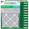 20x25x2 Air Filter MERV 8 Dust & Allergy Defense (12-Pack)