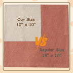 Eco Hanky 10x10in Reusable Small Cloth Napkins, Light Pink, 12pk