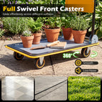 Folding Platform Cart, Rolling Flatbed Cart Hand Platform Truck