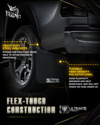 Truck Mud Flaps, Driver Passenger Sides Splash Guards (Only 2pcs/Set)
