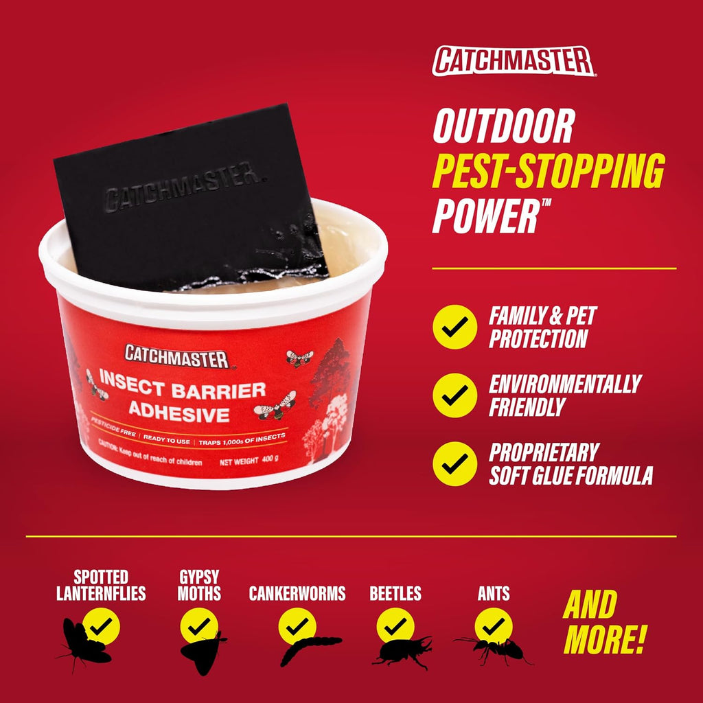 Tree Banding Insect Barrier DIY 15oz Pail, Lanternfly & Ant Traps, Outdoor Adhesive Crawling Insect Trap to Protect