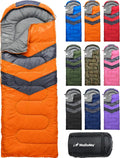 Sleeping Bags for Adults Cold Weather & Warm - Backpacking Camping Sleeping Bag for Kids, Girls, Boys - Lightweight