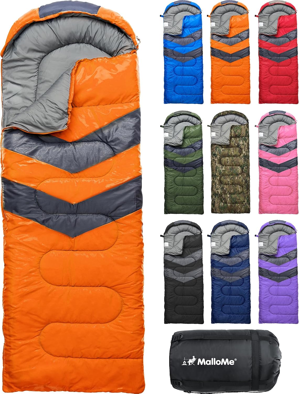 Sleeping Bags for Adults Cold Weather & Warm - Backpacking Camping Sleeping Bag for Kids, Girls, Boys - Lightweight