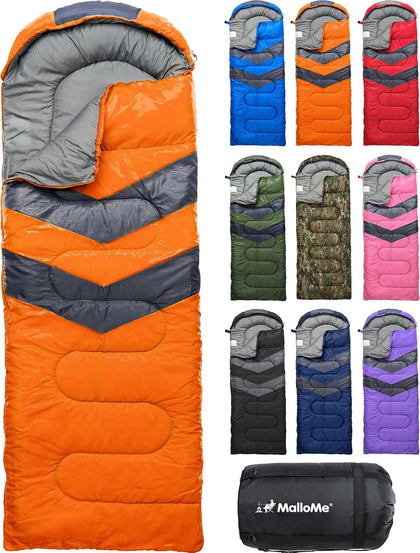 Sleeping Bags for Adults Cold Weather & Warm - Backpacking Camping Sleeping Bag for Kids, Girls, Boys - Lightweight