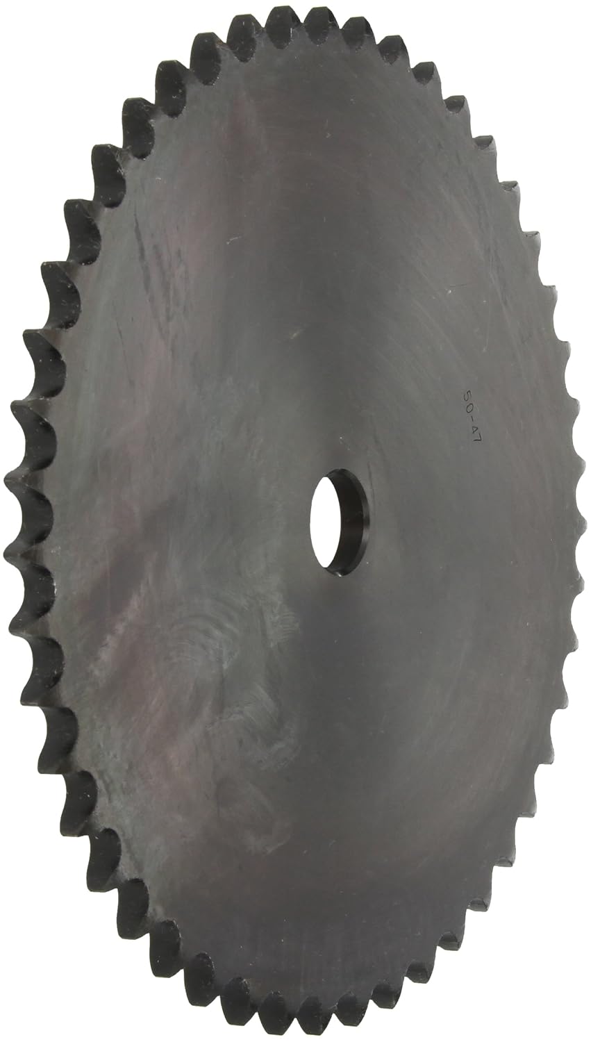 Browning 50A47 Plate Roller Chain Sprocket, Single Strand, Type A Hub, Steel, 3/4" Stocked Bore, 47 Teeth