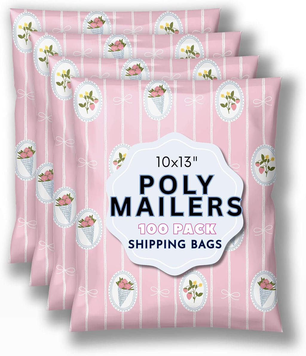 Shipping Bags Cute Pink Small Biz Packaging Poly Mailers