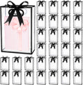 Clear Plastic Gift Bags with Handles, 7.1x3.1x10.2 Inch, 30 Pack