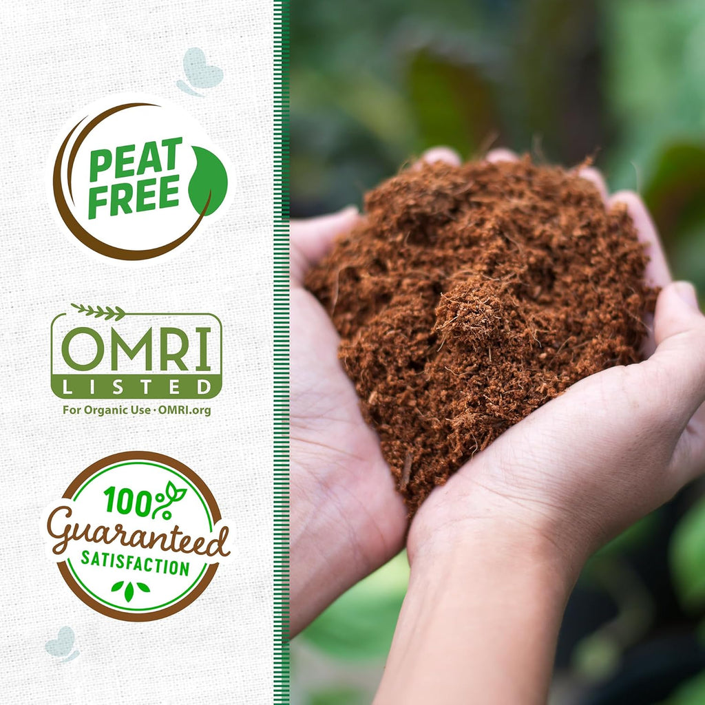 Organic Seed Starting, Compressed Block expands to 12 Quarts, Made for Herbs, Veggies, Flowers