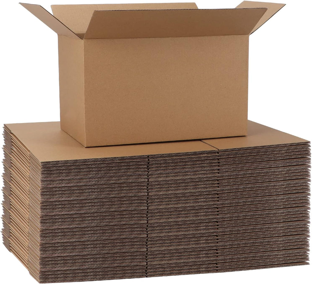 40 Packs 10x6x6 Shipping Boxes, Brown Mailing Boxes