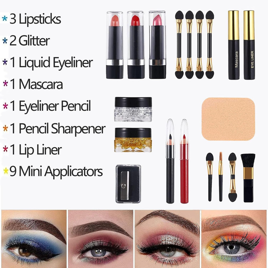 58 Color Professional Makeup Kit for Women Full Kit, Include Eyeshadow Facial Blusher Eyebrow Powder Face Concealer