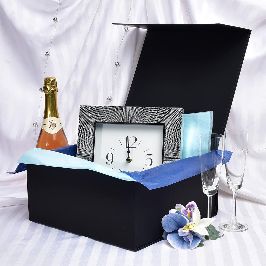 Black Magnetic Gift Box, 12x12x6 Inch, 15 Pack
