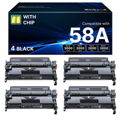 58A Toner Cartridge Compatible for HP 58A CF258A 58X with Chip