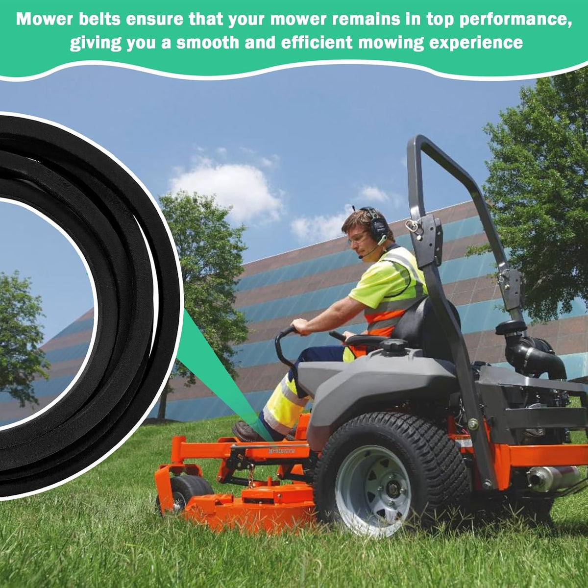 582558001 Deck Belt Replacement for Husqvarna Z248F 48 Inch Zero-Turn Mower