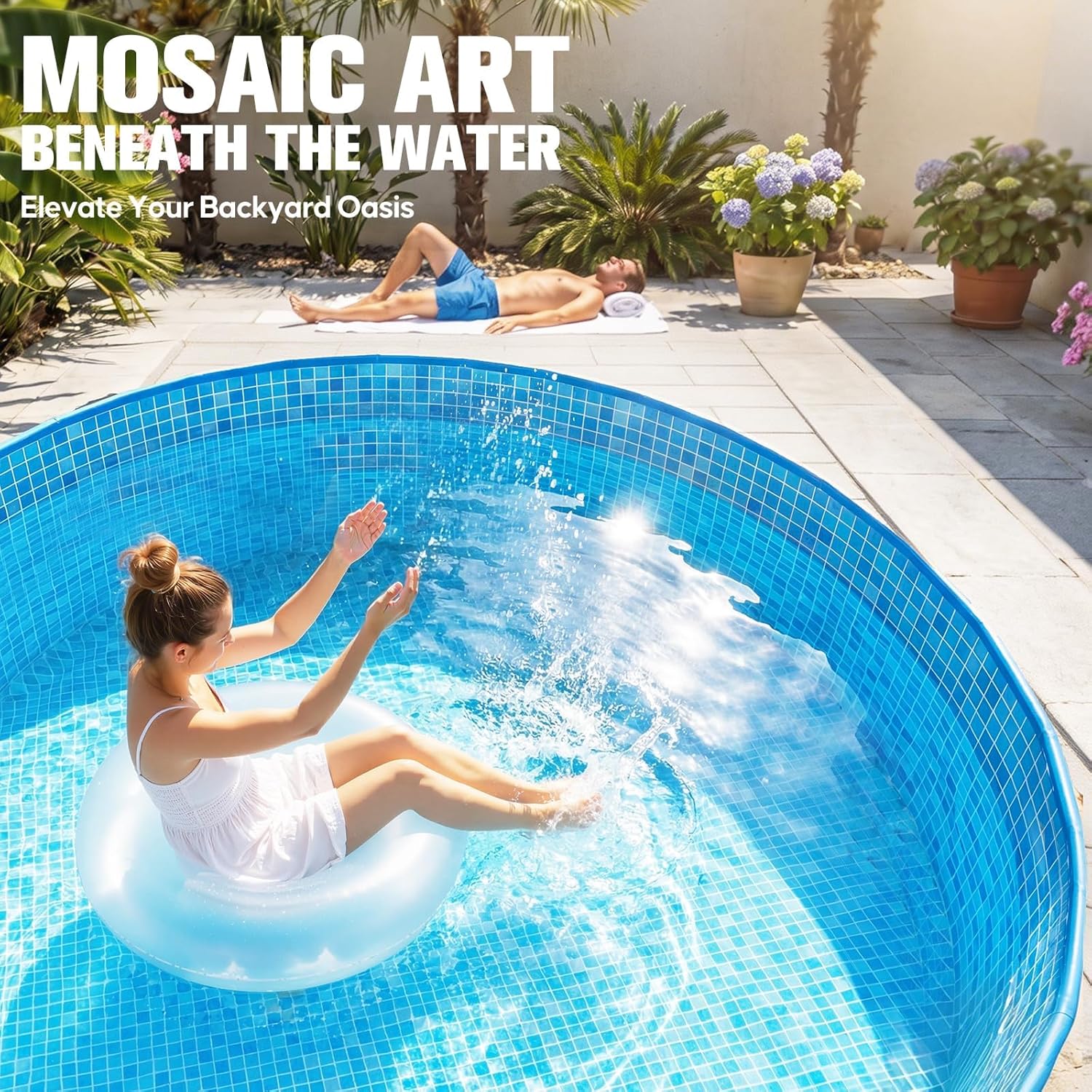 2026 Large Foldable Pool,Non-Inflatable Pool for Adult,Foldable Swimming Pool,Plastic Kiddie Portable