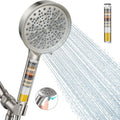 Filtered Shower Head with Handheld, Water Softener for Hard Water | High Pressure 6 Spray Mode Shower Head with