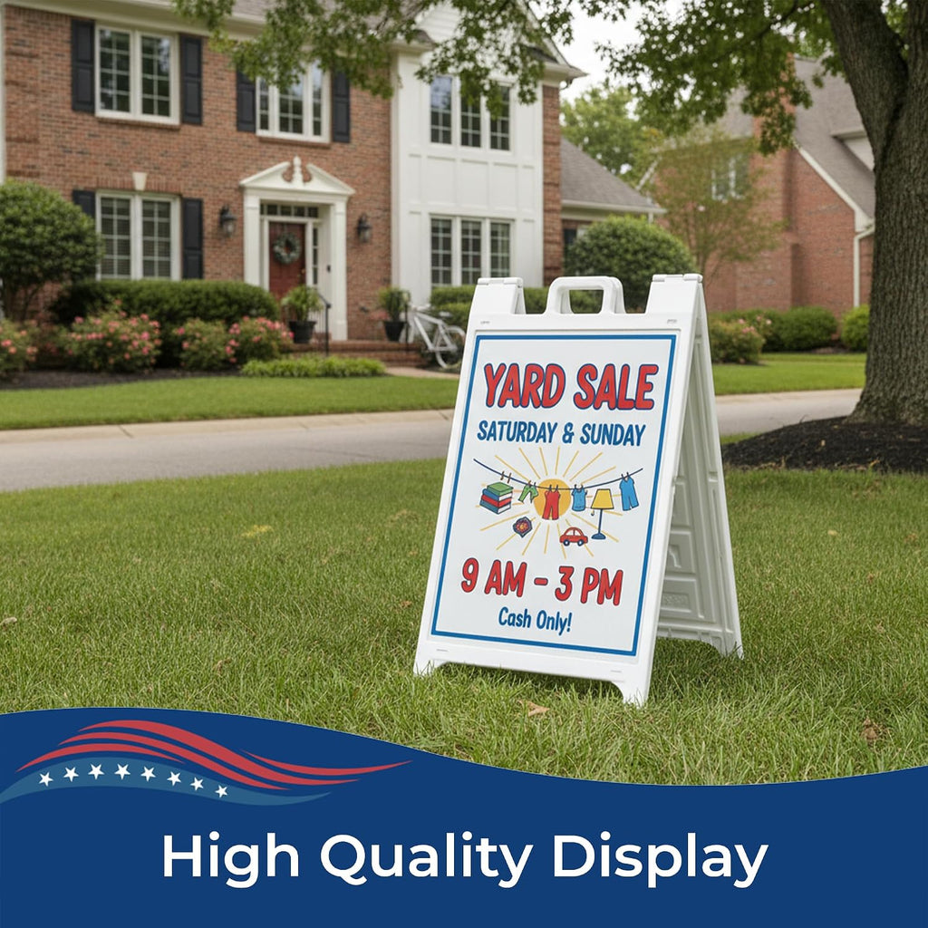 Custom A-Frame Sign Board Insert Coroplast Panels by DC 24x36 | Made in USA