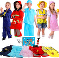 Toddler Dress Up Clothes, Kids Dress Up Clothes for Boys Girls 3-6 | Career Day Costumes with Police Officer