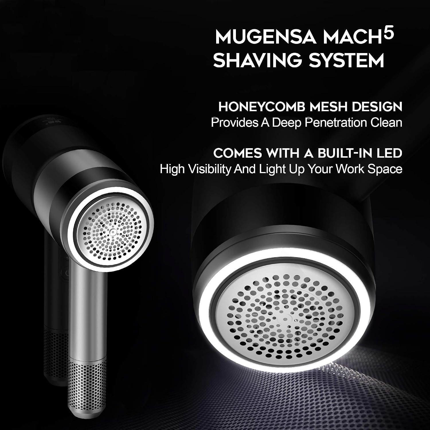 Fabric Shaver Lint Remover Clothes and Furniture - 5 Speeds - Removes Fuzz and Pilling - Bonus Lint Roller - Mugensa