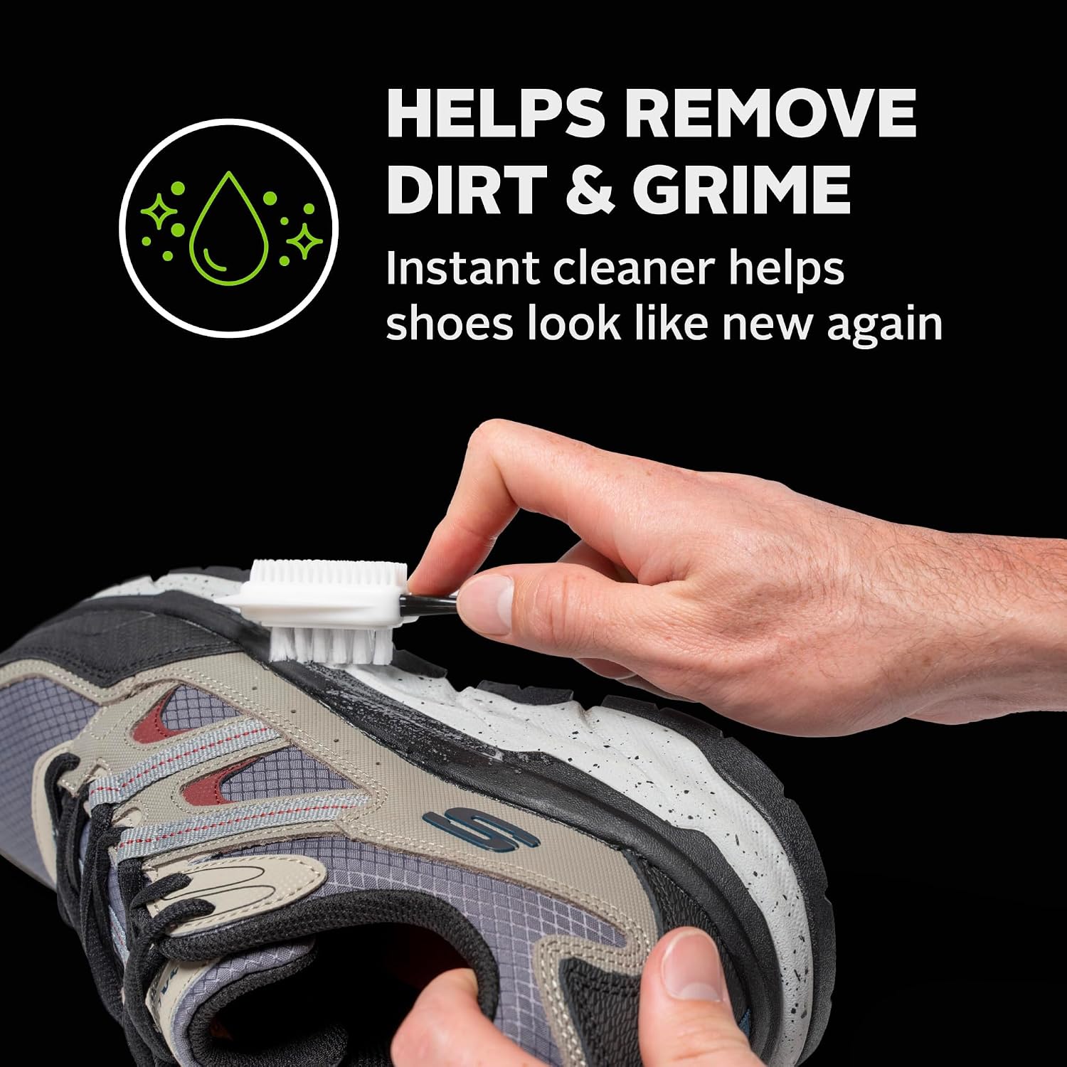 x Skechers Shoe Care Kit – All-in-One Shoe Cleaning Kit with Sneaker Cleaner, Shoe Deodorizer, Waterproof Spray &