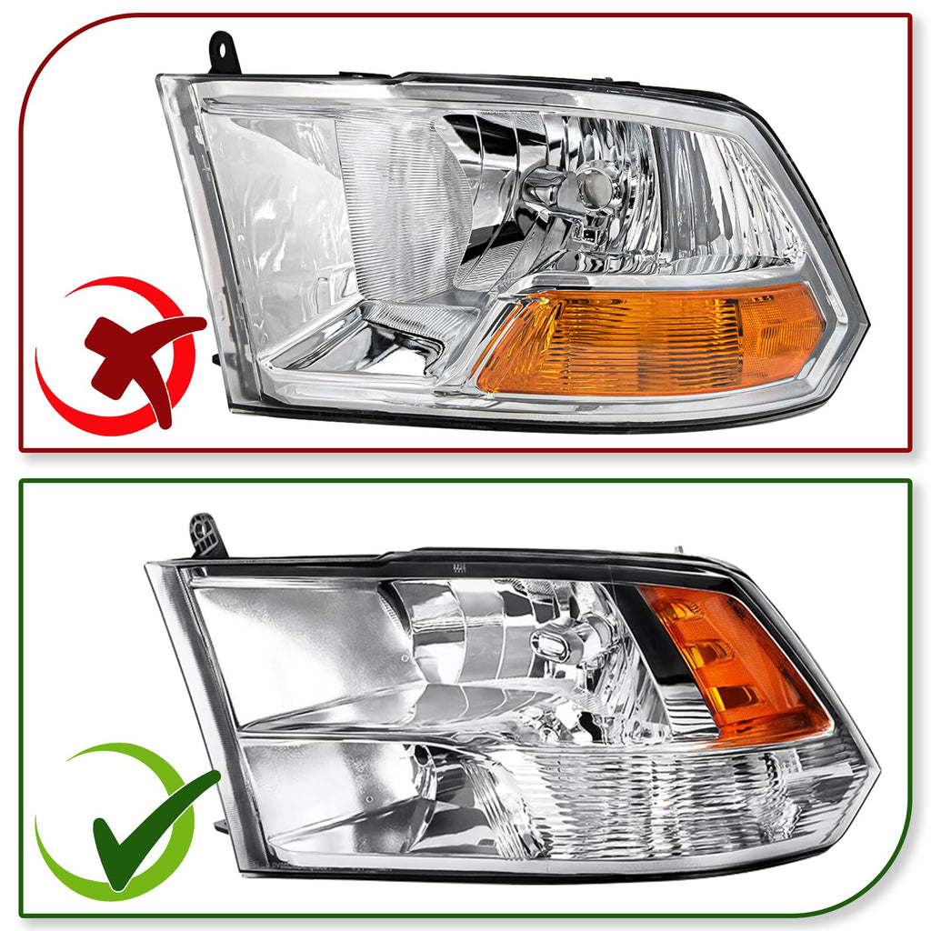 Headlights Assembly For 2009-2018 Dodge Ram 1500 2500 3500
