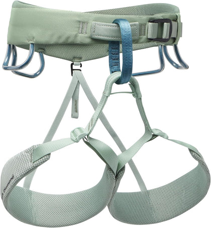 Women's Momentum Rock Climbing Harness, Adjustable Loops