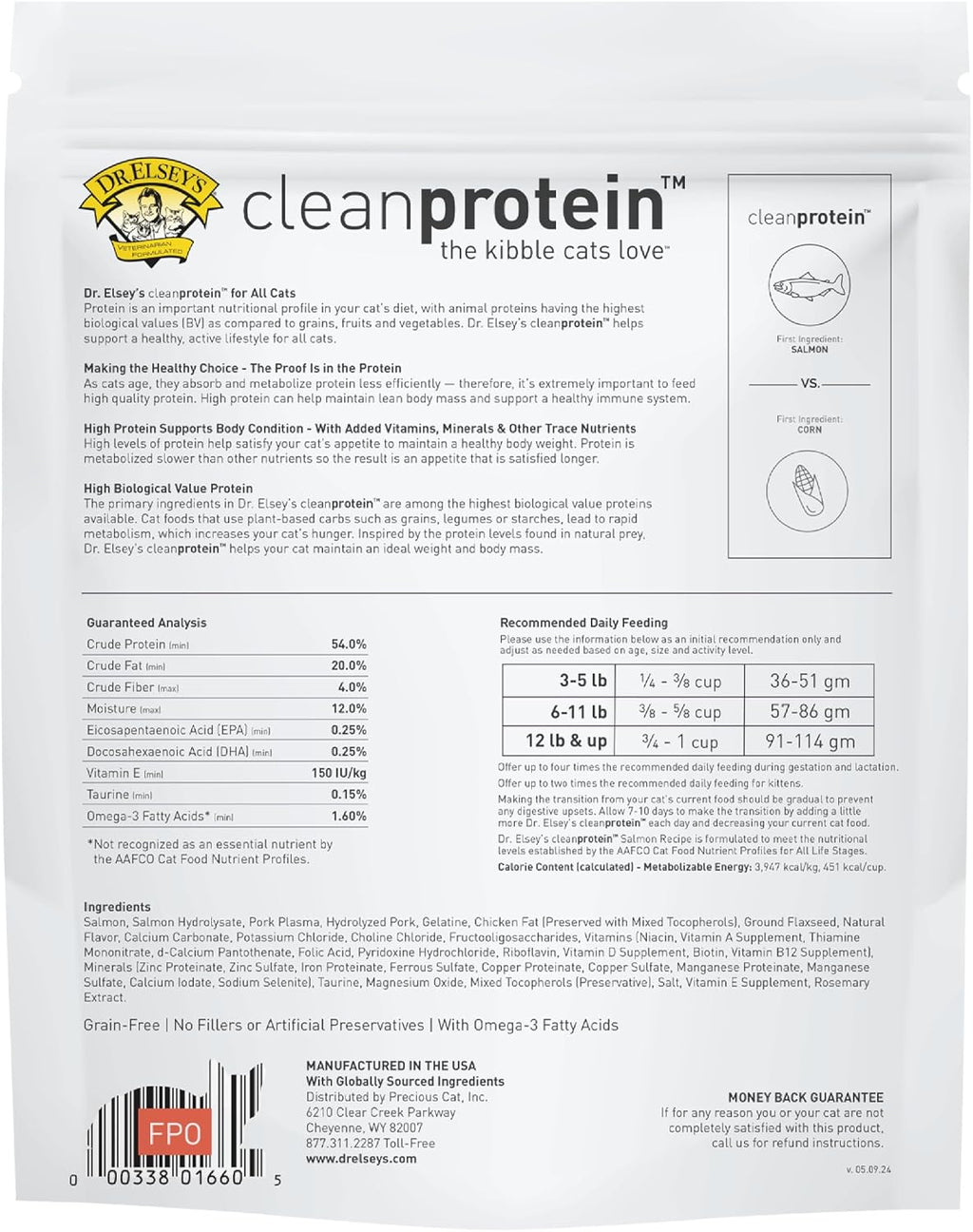 Cleanprotein Salmon Formula Dry Cat Food, 2 Pound (Pack of 1)