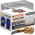 FULLSTOP Garage Door Insulation Kit - 16x7 & 16x8ft Double Garage Door Insulation Panels - 16 Pre-Cut 24x48 Foam-Core