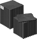 Interlocking Tile 50PCS Black, Drainage Tiles 12" x 12" Splicing, Soft PVC Interlocking Drainage Floor Tiles