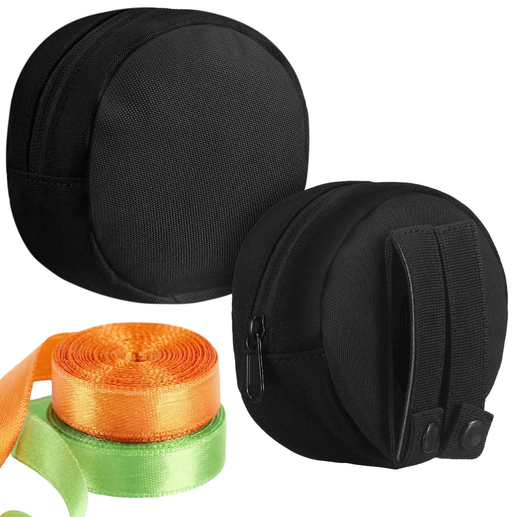 2 Pcs Black Dual Flagging Tape Dispenser Water Activated Tape