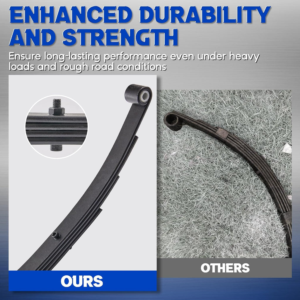 3500lb Tandem Trailer Leaf Spring Kit with 5-1/2" U-Bolts