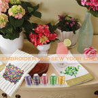 25 Colors Variegated Polyester Embroidery Machine Thread Kit