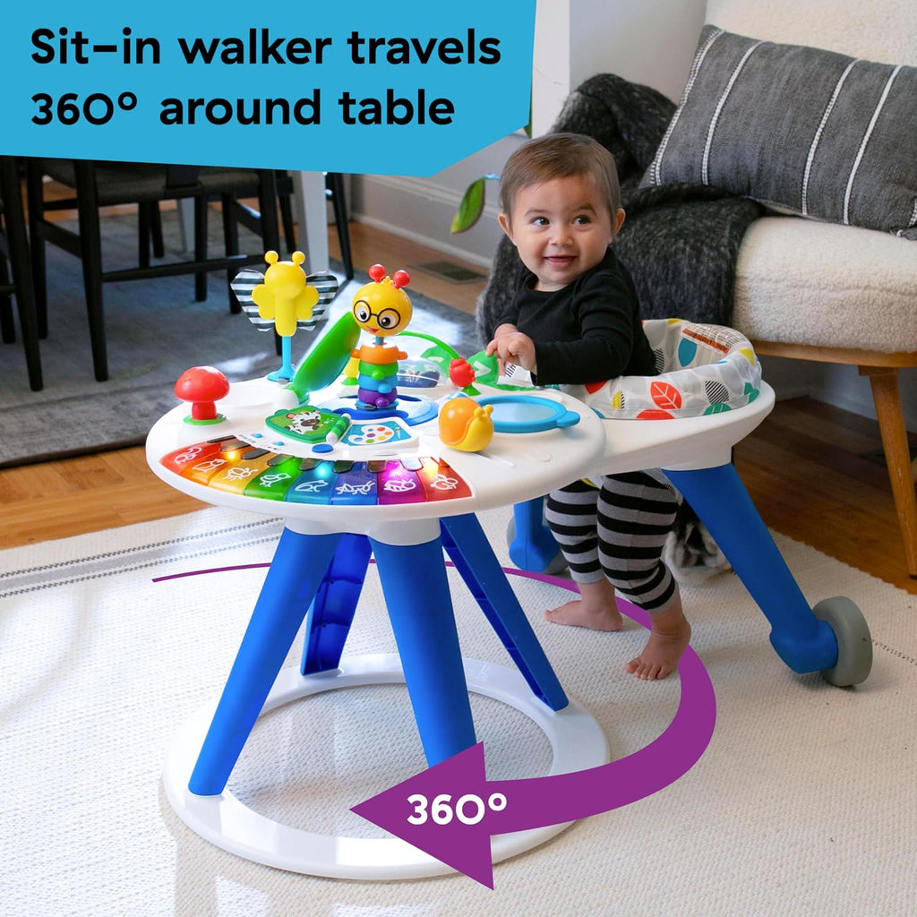 4-in-1 Activity Center & Walker with Piano, Age 6M+ | 4 ways to grow: walker, discovery table, art table & floor