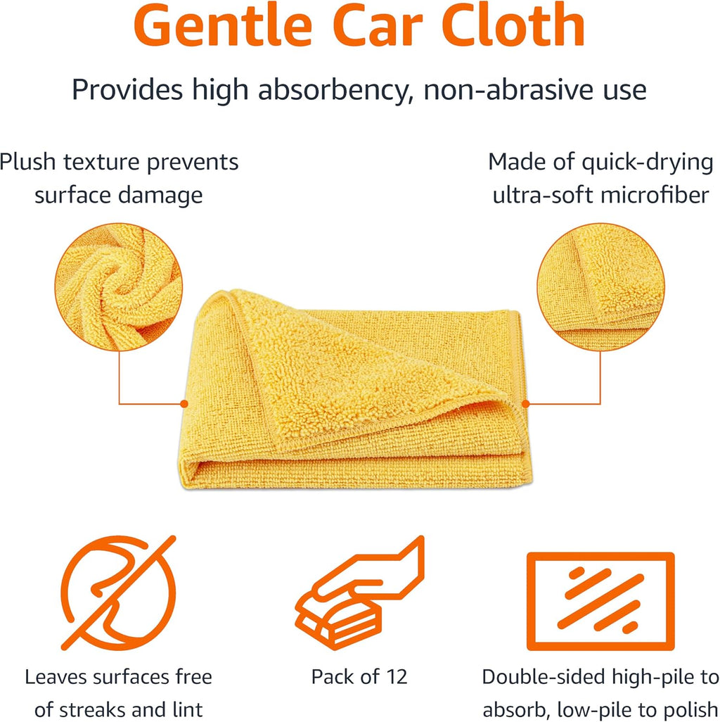 Microfiber Car Drying Towels, Highly Absorbent, Lint Free, Scratch Free, Ultra-Soft, Car Detailing, Buffing and
